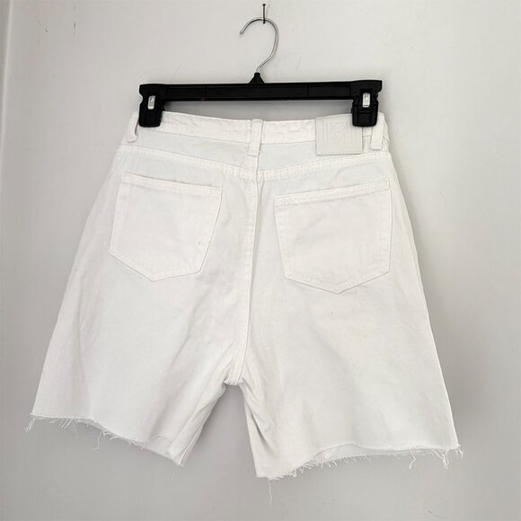 Toteme white cut off jean shorts_size 27 - Picture 2 of 8